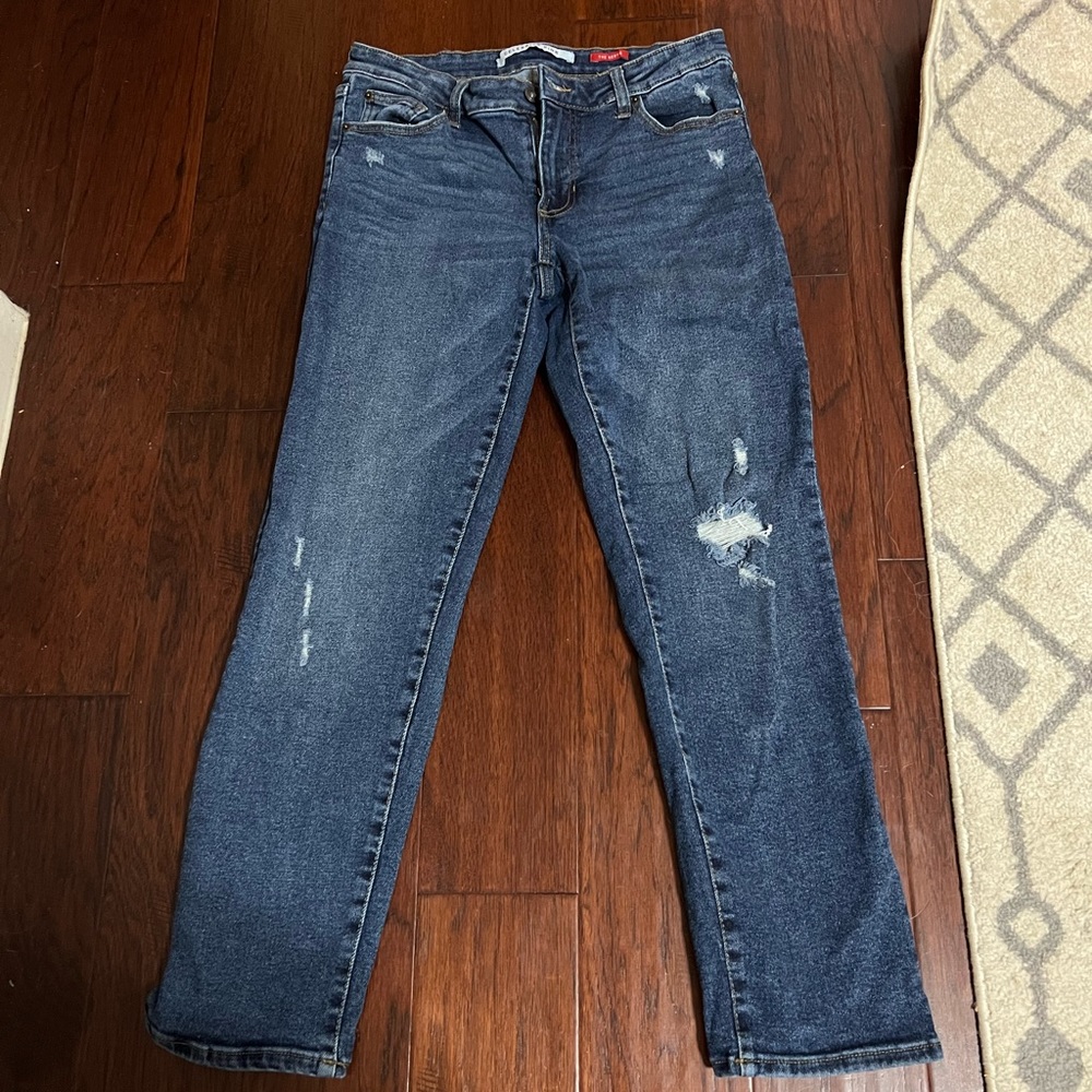 Ripped denim jeans